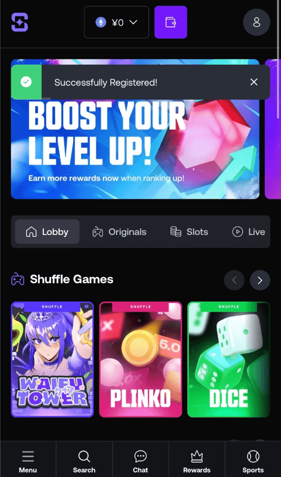 Shuffle-register-step3